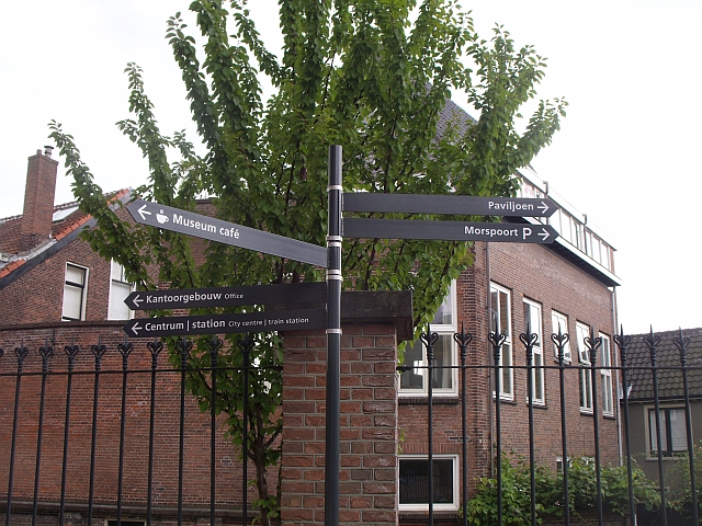 Sign at Back